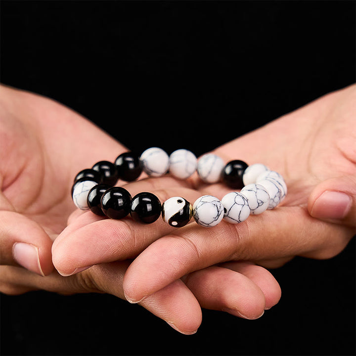 Buddha Stones Bracciale rotondo tibetano in rame Yin Yang Balance - image 10