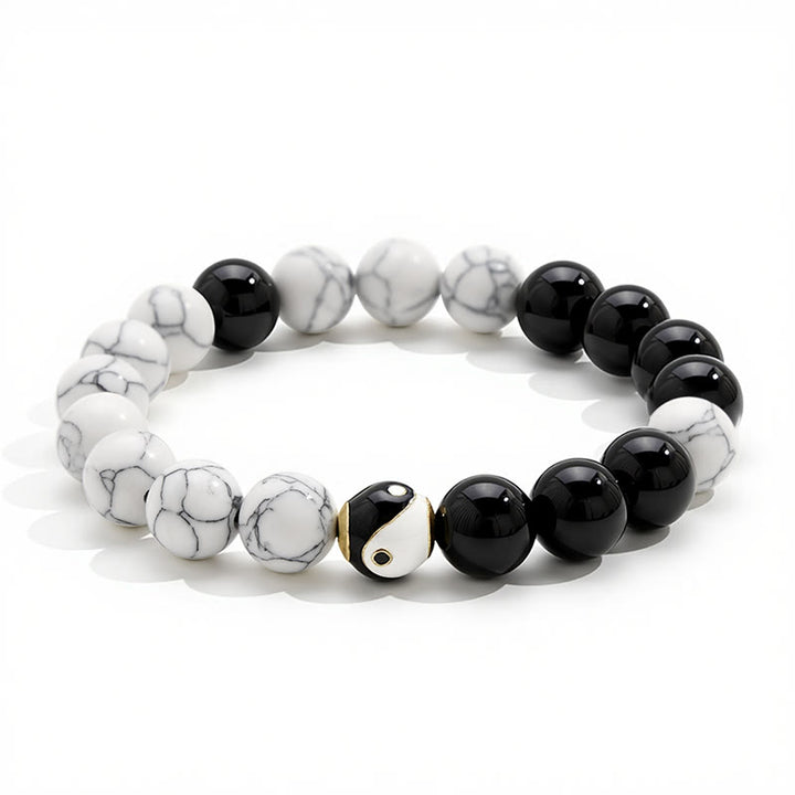 Buddha Stones Bracciale rotondo tibetano in rame Yin Yang Balance - image 4