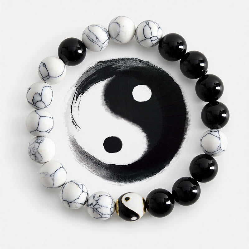 Buddha Stones Bracciale rotondo tibetano in rame Yin Yang Balance - Yin Yang (Equilibrio ♥ Armonia) - image 0