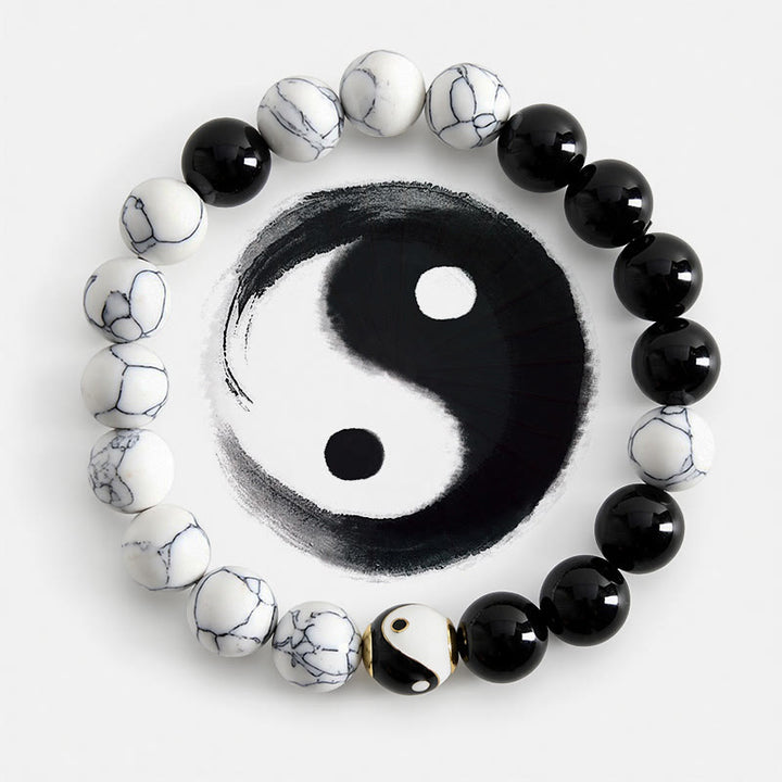 Buddha Stones Bracciale rotondo tibetano in rame Yin Yang Balance - Yin Yang (Equilibrio ♥ Armonia) - image 0