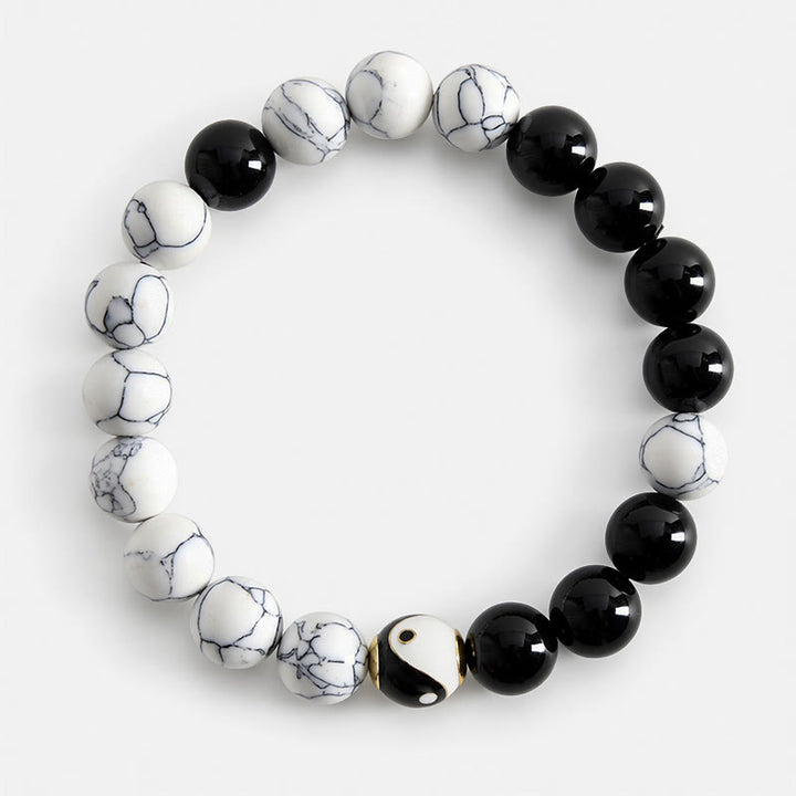 Buddha Stones Bracciale rotondo tibetano in rame Yin Yang Balance - image 1