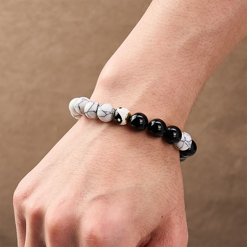 Buddha Stones Bracciale rotondo tibetano in rame Yin Yang Balance - image 11
