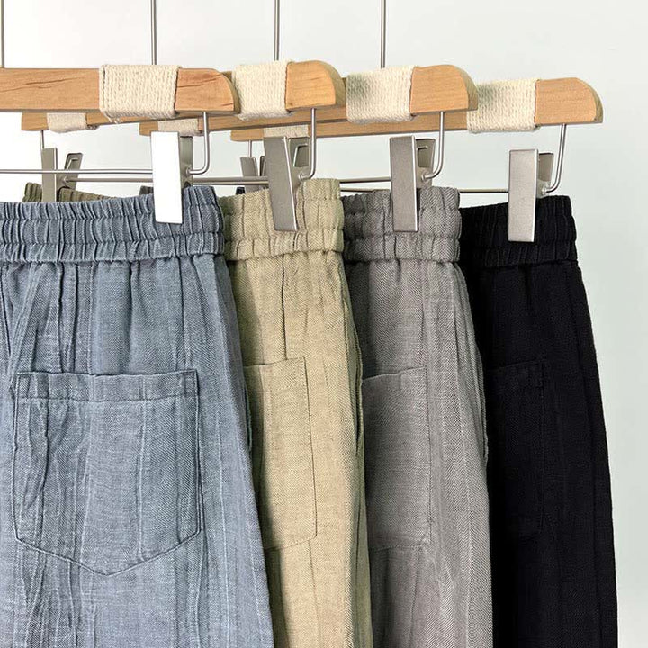 Buddha Stones Pantaloncini da uomo estivi casual con coulisse, elastico in vita e tasche. - image 16