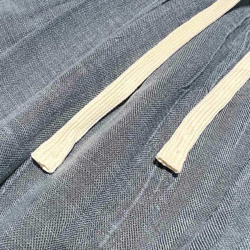 Buddha Stones Pantaloncini da uomo estivi casual con coulisse, elastico in vita e tasche. - image 10