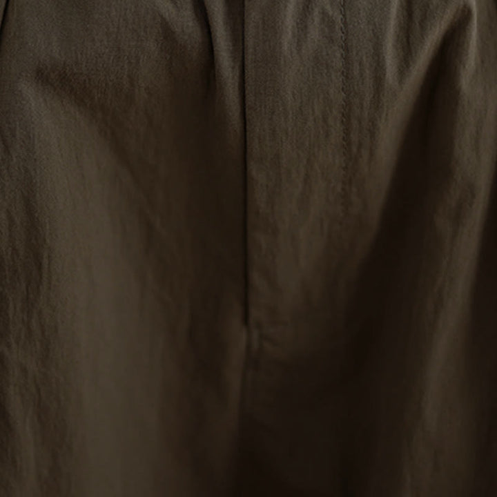 Pantaloni da donna con elastico in vita, casual, tinta unita, con un bottone superiore e tasche , Buddha Stones - image 7