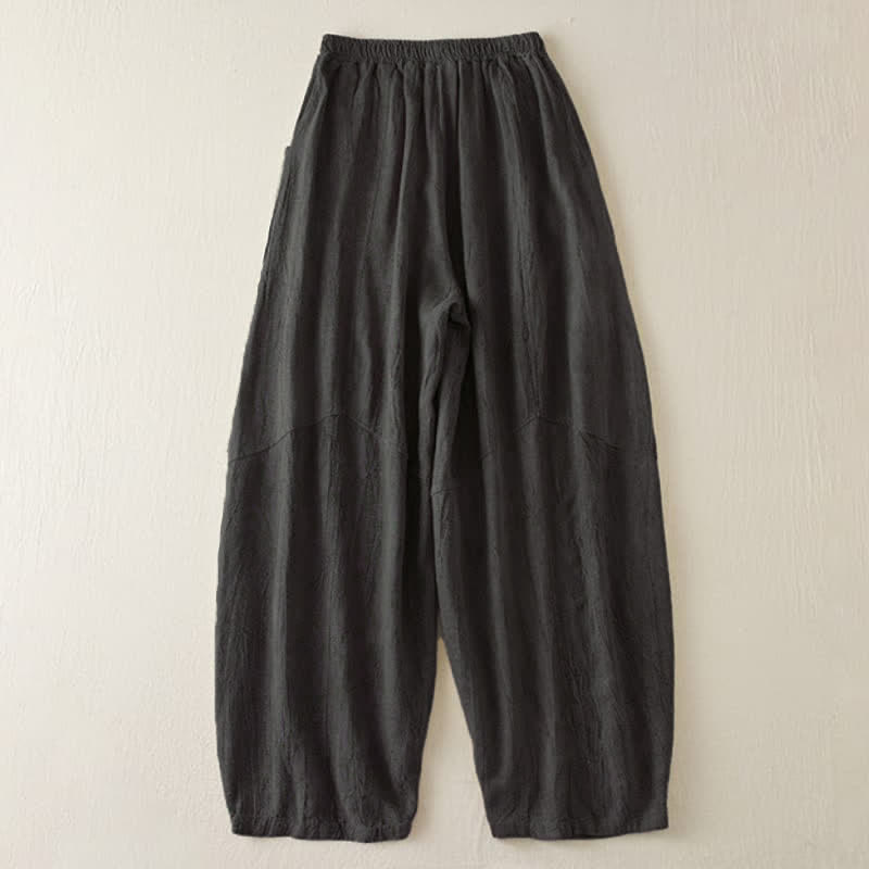Pantaloni harem da donna con tasche, modello Buddha Stones, gamba dritta e vestibilità ampia, lunghezza 7-8. - image 8