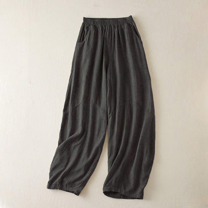 Pantaloni harem da donna con tasche, modello Buddha Stones, gamba dritta e vestibilità ampia, lunghezza 7-8. - Grigio ardesia - US8-10, UK/AU12-14, EU40-42 (2XL) - image 7