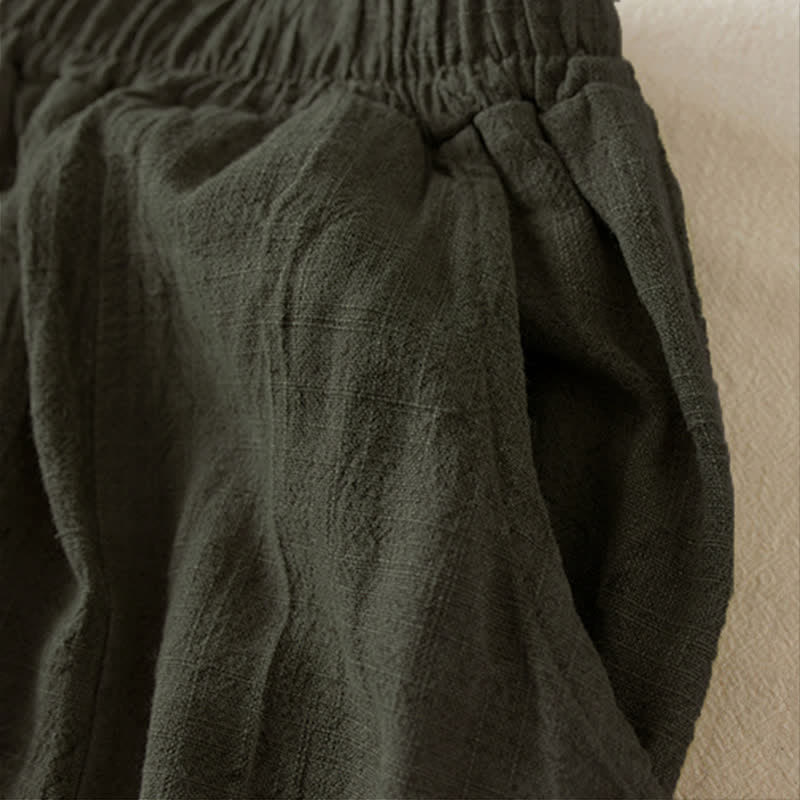 Pantaloni harem da donna con tasche, modello Buddha Stones, gamba dritta e vestibilità ampia, lunghezza 7-8. - image 12