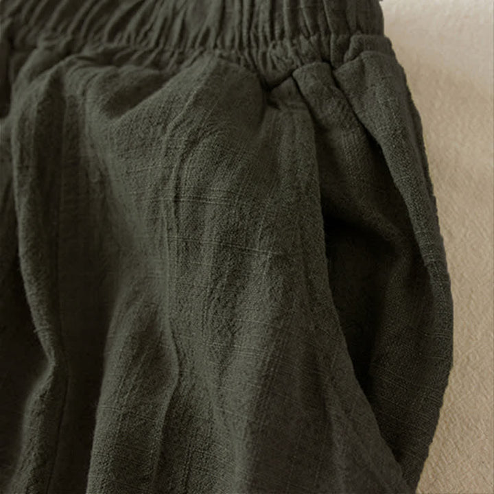 Pantaloni harem da donna con tasche, modello Buddha Stones, gamba dritta e vestibilità ampia, lunghezza 7-8. - image 12