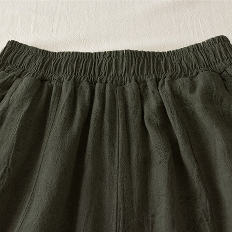 Pantaloni harem da donna con tasche, modello Buddha Stones, gamba dritta e vestibilità ampia, lunghezza 7-8. - image 11
