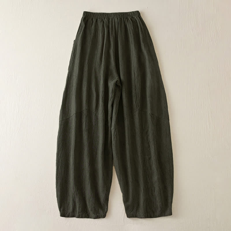 Pantaloni harem da donna con tasche, modello Buddha Stones, gamba dritta e vestibilità ampia, lunghezza 7-8. - image 10