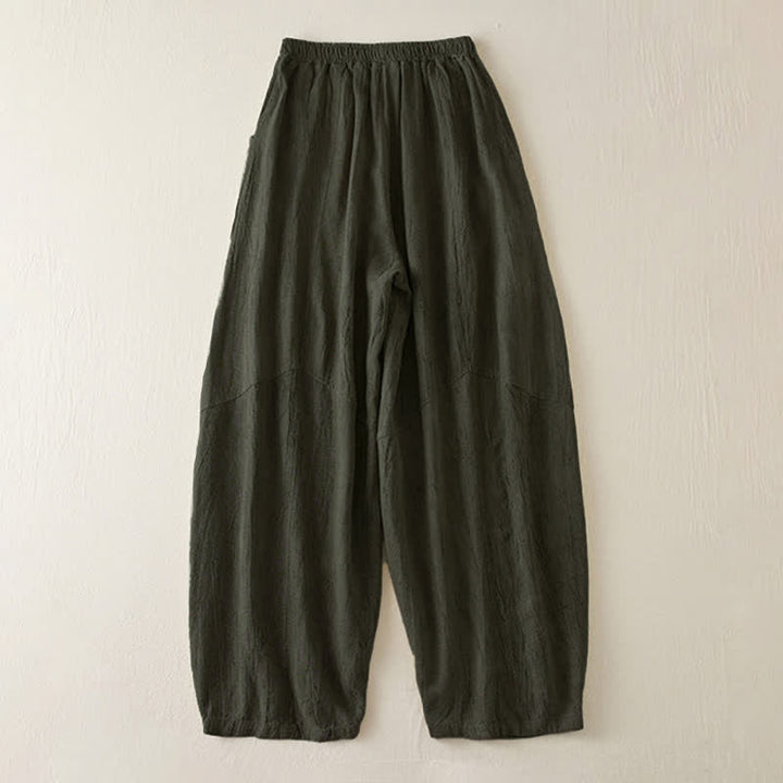 Pantaloni harem da donna con tasche, modello Buddha Stones, gamba dritta e vestibilità ampia, lunghezza 7-8. - image 10