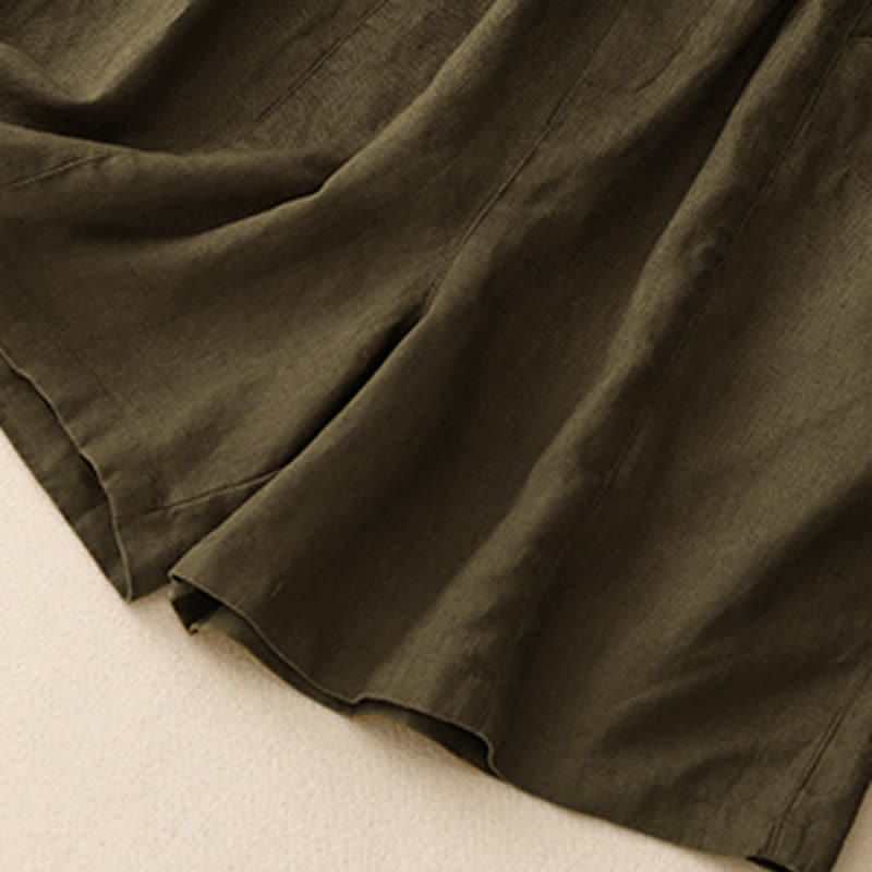 Pantaloncini da donna estivi casual con bottoni e tasche, con Buddha Stones. - image 18