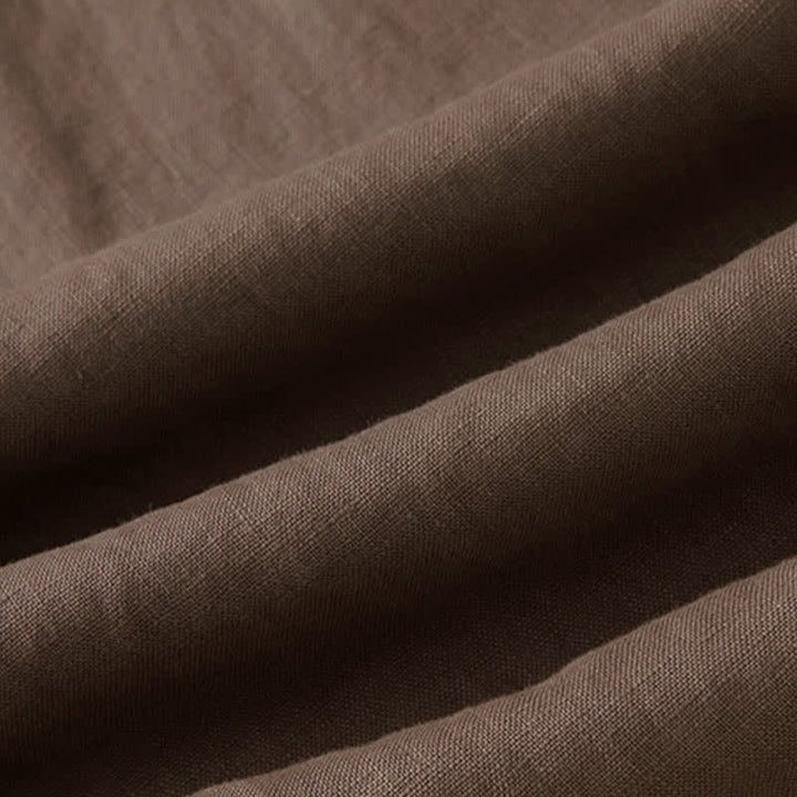 Pantaloni da donna a gamba larga, tinta unita, con tasche e stampa Buddha Stones. - image 18