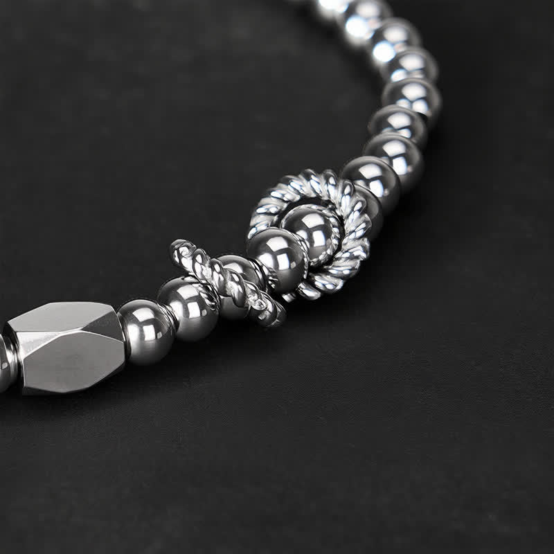 Braccialetto di coppia con perline in ottone e rame, design Buddha Stones Wealth Self Care - image 14