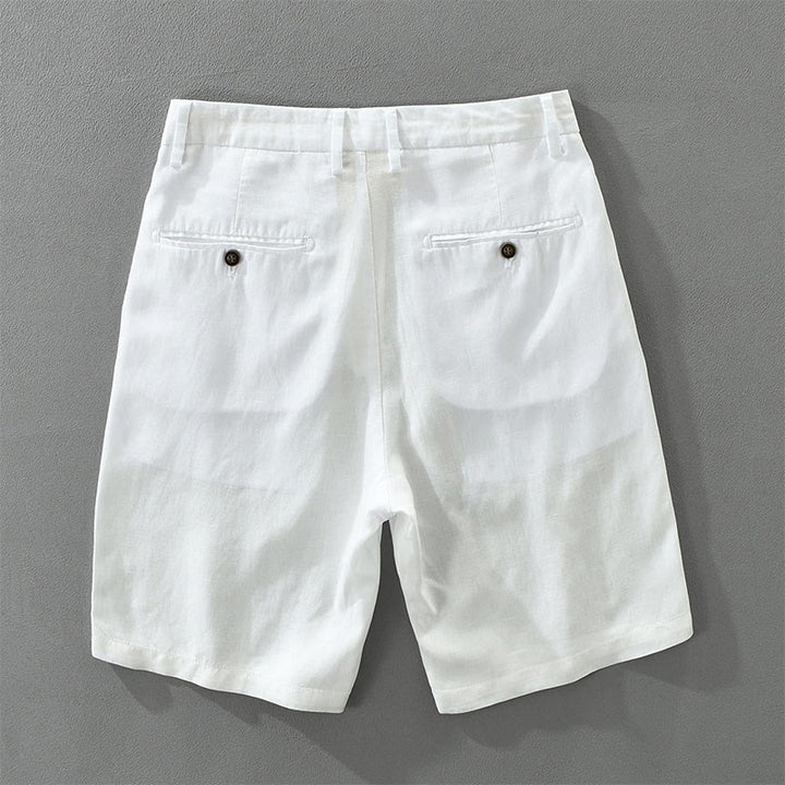 Buddha Stones Pantaloncini da uomo estivi casual minimalisti a gamba larga con cerniera e tasca - image 10