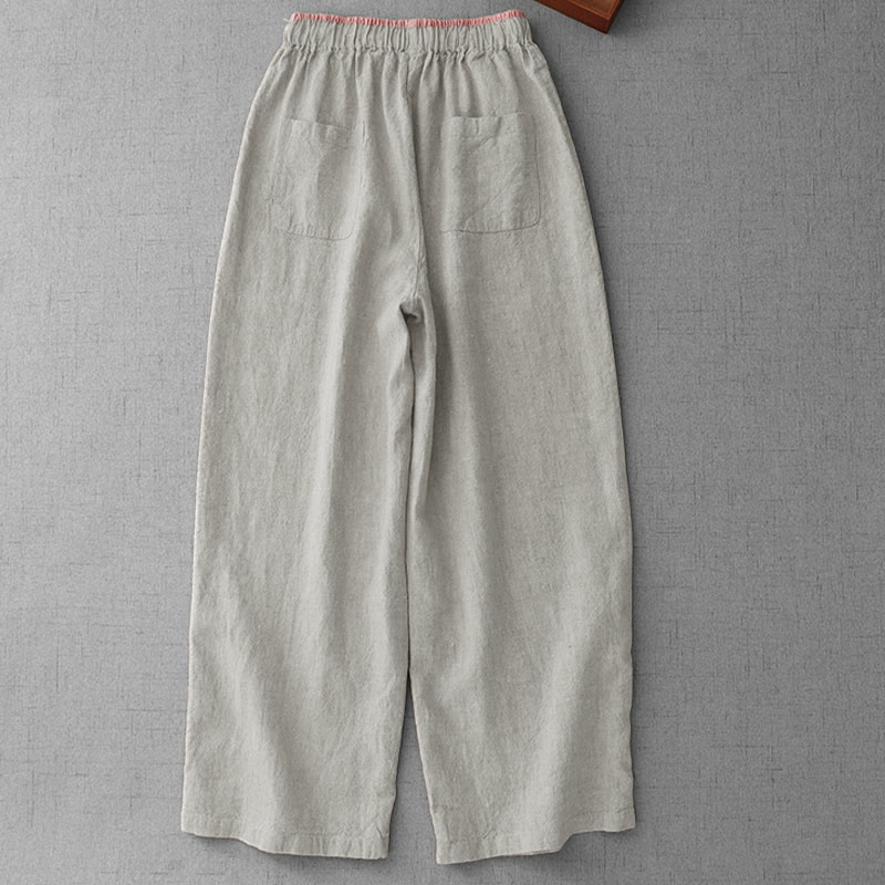 Pantaloni da donna casual con coulisse e tasche, modello Buddha Stones . - image 1