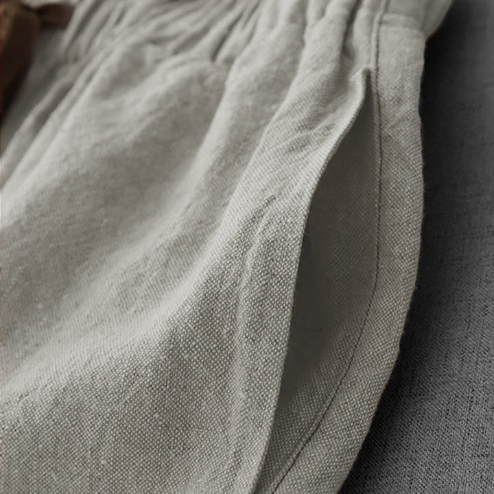 Pantaloni da donna casual con coulisse e tasche, modello Buddha Stones . - image 7