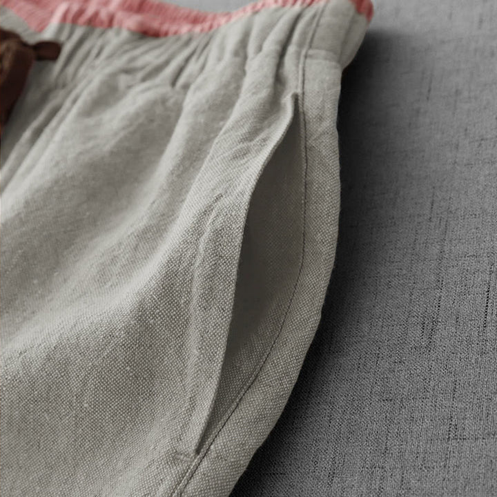 Pantaloni da donna casual con coulisse e tasche, modello Buddha Stones . - image 6