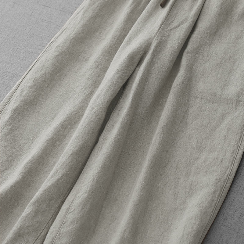 Pantaloni da donna casual con coulisse e tasche, modello Buddha Stones . - image 8
