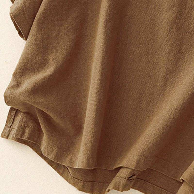 T-shirt da donna a maniche corte, girocollo, modello ampio, con stampa Buddha Stones. - image 15