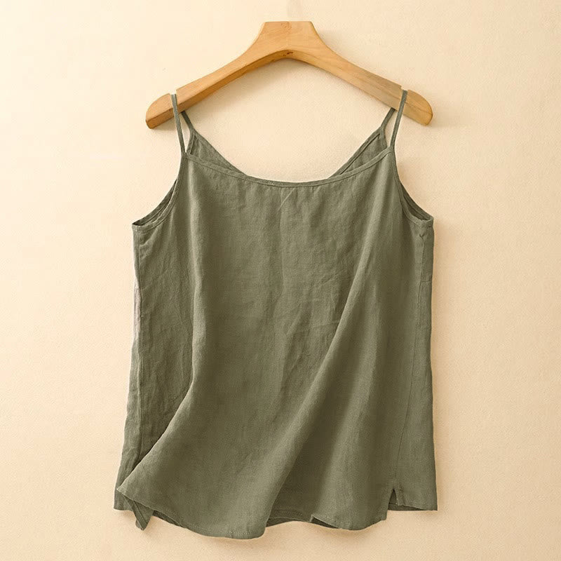 Gilet senza maniche da donna con ricamo etnico e design asimmetrico a Buddha Stones. - image 1