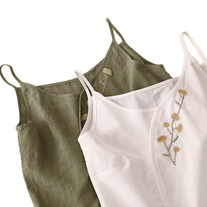 Gilet senza maniche da donna con ricamo etnico e design asimmetrico a Buddha Stones. - image 12