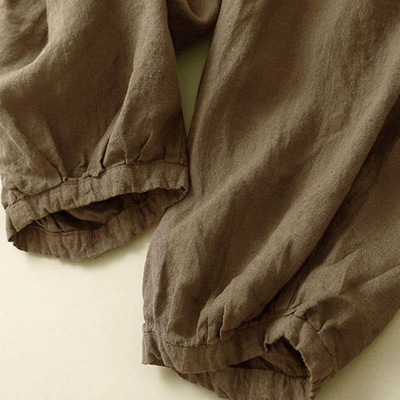 Pantaloni capri harem da donna Buddha Stones Commute con tasche - image 2