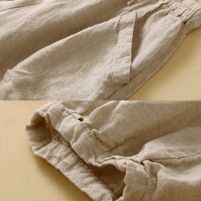 Pantaloni capri harem da donna Buddha Stones Commute con tasche - image 16
