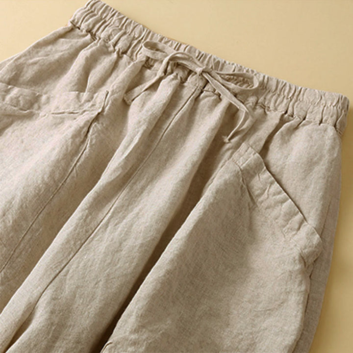 Pantaloni capri harem da donna Buddha Stones Commute con tasche - image 13