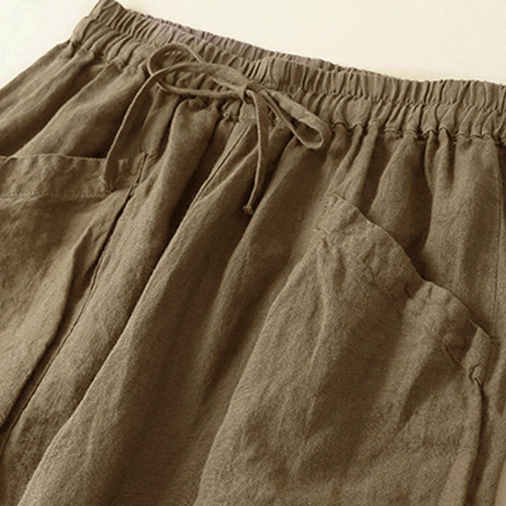 Pantaloni capri harem da donna Buddha Stones Commute con tasche - image 1