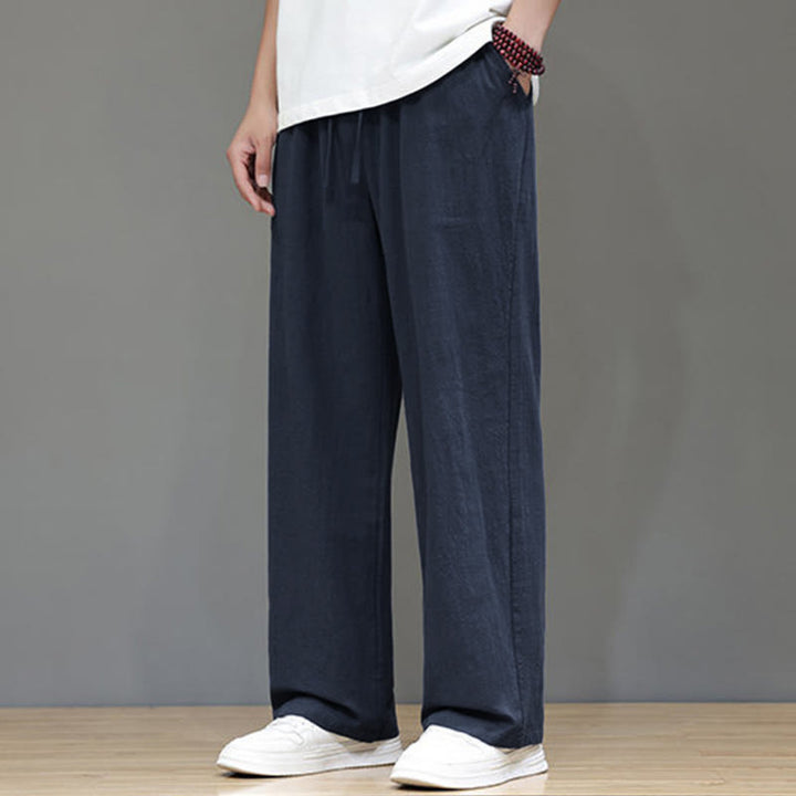 Pantaloni da uomo estivi a gamba dritta con tasche , Buddha Stones - image 4