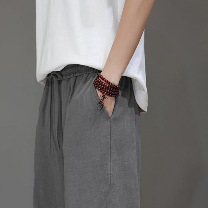 Pantaloni da uomo estivi a gamba dritta con tasche , Buddha Stones - image 28