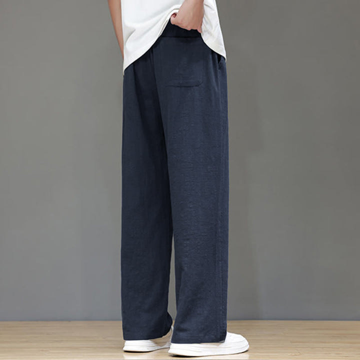 Pantaloni da uomo estivi a gamba dritta con tasche , Buddha Stones - image 3