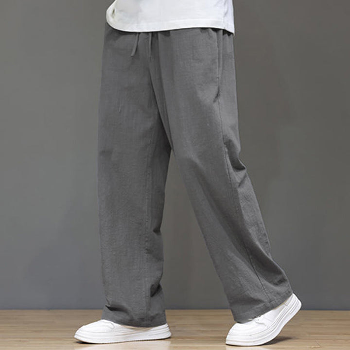 Pantaloni da uomo estivi a gamba dritta con tasche , Buddha Stones - Grigio - US/UK/AU46, EU56 (5XL) - image 19