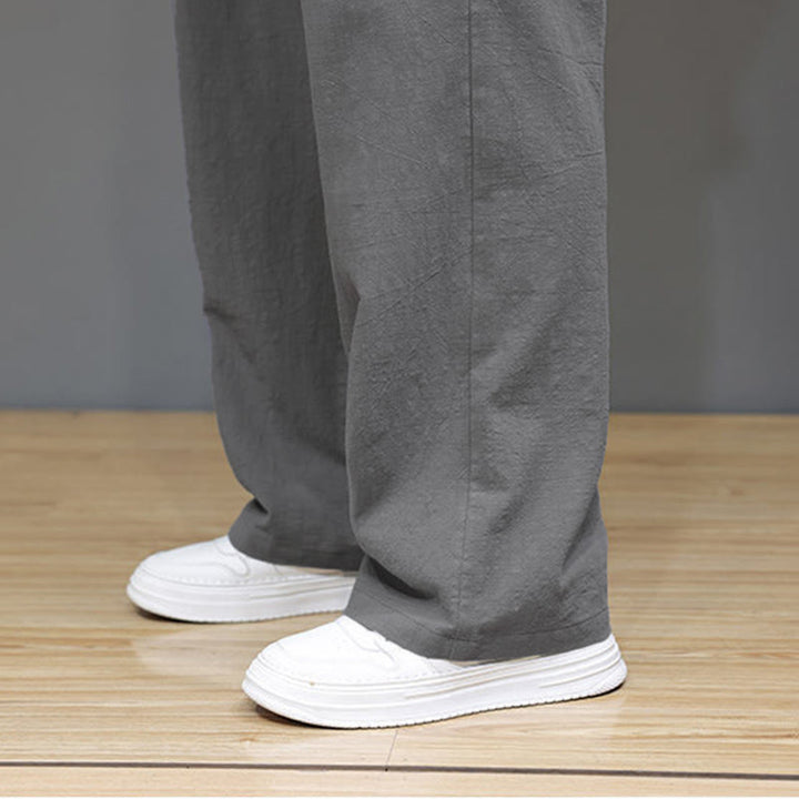 Pantaloni da uomo estivi a gamba dritta con tasche , Buddha Stones - image 30