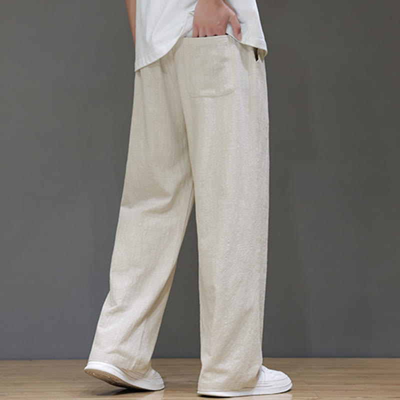 Pantaloni da uomo estivi a gamba dritta con tasche , Buddha Stones - image 15