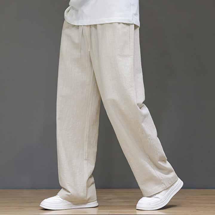 Pantaloni da uomo estivi a gamba dritta con tasche , Buddha Stones - Biancheria - US/UK/AU46, EU56 (5XL) - image 11