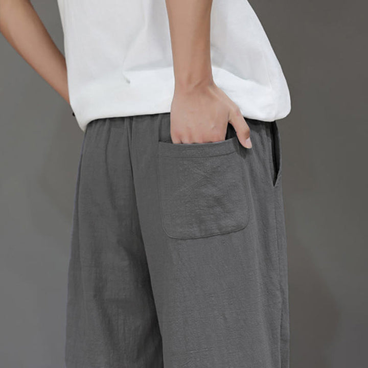 Pantaloni da uomo estivi a gamba dritta con tasche , Buddha Stones - image 29