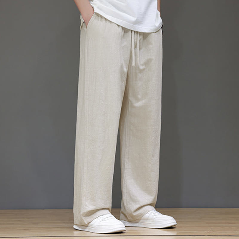 Pantaloni da uomo estivi a gamba dritta con tasche , Buddha Stones - image 13