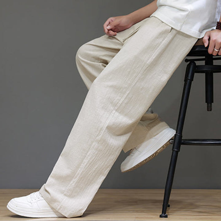 Pantaloni da uomo estivi a gamba dritta con tasche , Buddha Stones - image 18
