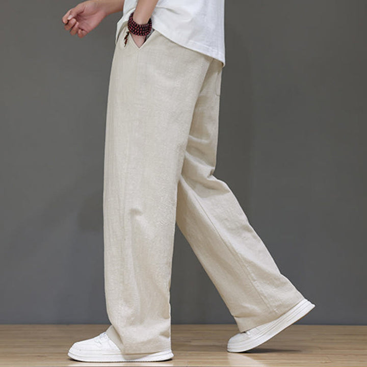 Pantaloni da uomo estivi a gamba dritta con tasche , Buddha Stones - image 17