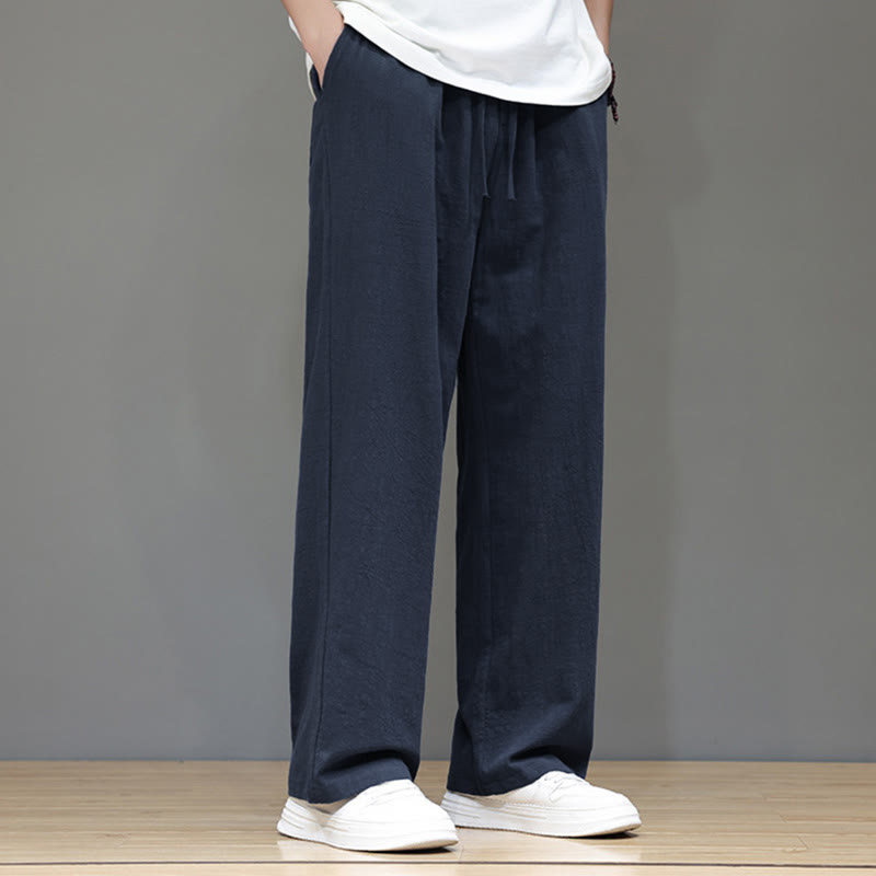 Pantaloni da uomo estivi a gamba dritta con tasche , Buddha Stones - image 8