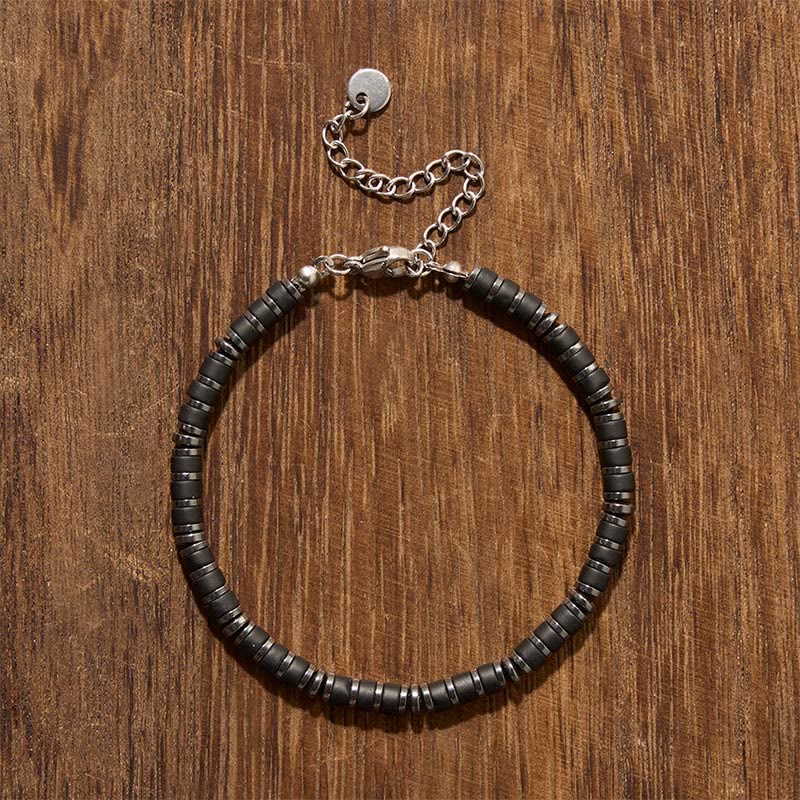 Buddha Stones Bracciale protettivo con perline in lapislazzuli e ametista naturali satinati - image 11