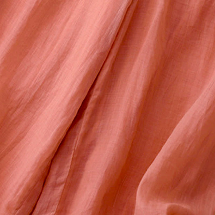 Pantaloni larghi da donna in cotone e lino con tasche, con elastico in vita e ricamo geometrico Buddha Stones - image 5