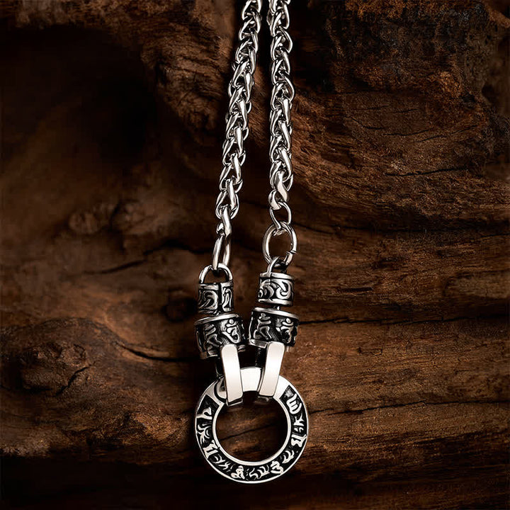 Buddha Stones Collana di rame con catena di radicamento Om Mani Padme Hum - Om Mani Padme Hum (Amore ♥ Saggezza) - image 0