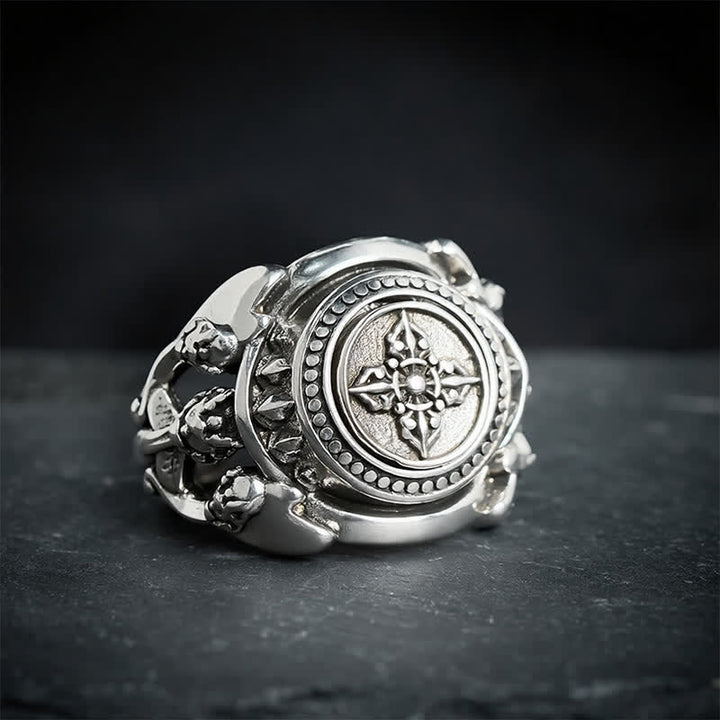 Buddha Stones Anello Vajra in rame ad apertura rinforzata - 18mm-US8 - image 0