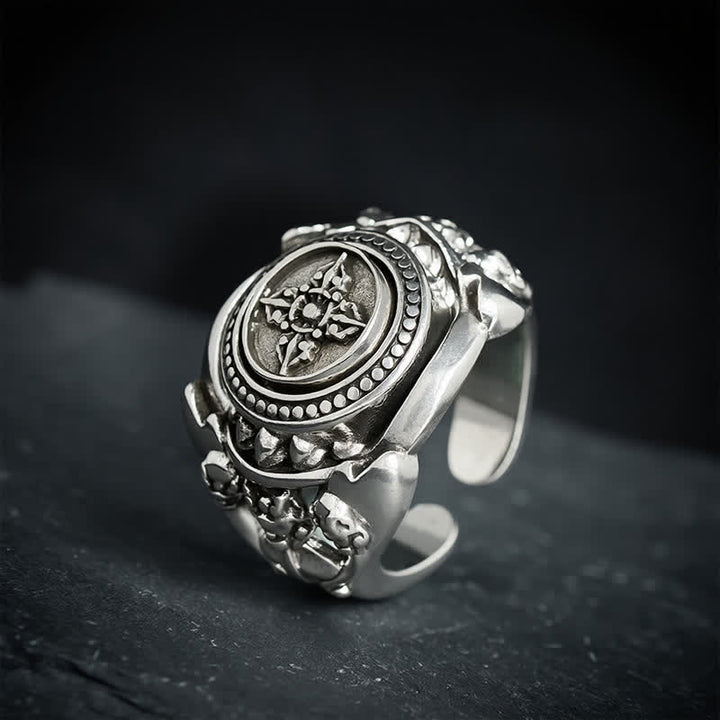 Buddha Stones Anello Vajra in rame ad apertura rinforzata - image 2