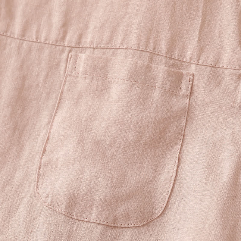 Buddha Stones Pantaloni estivi casual minimalisti con orlo traforato e motivo geometrico, da donna a gamba larga con tasche. - image 27
