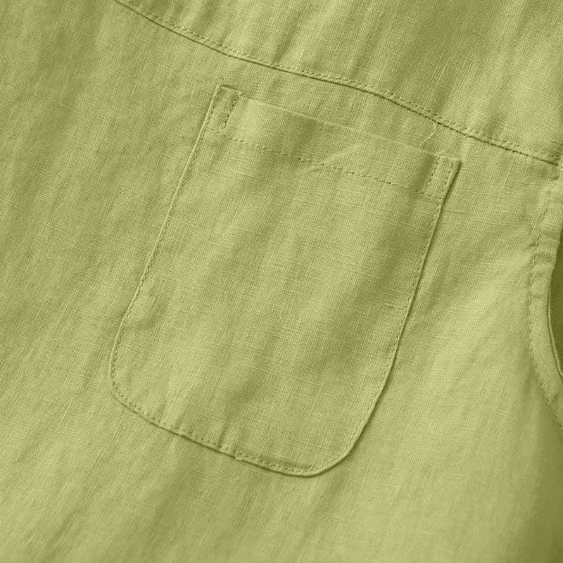 Buddha Stones Pantaloni estivi casual minimalisti con orlo traforato e motivo geometrico, da donna a gamba larga con tasche. - image 12